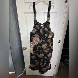 POL Floral Overalls with Pockets